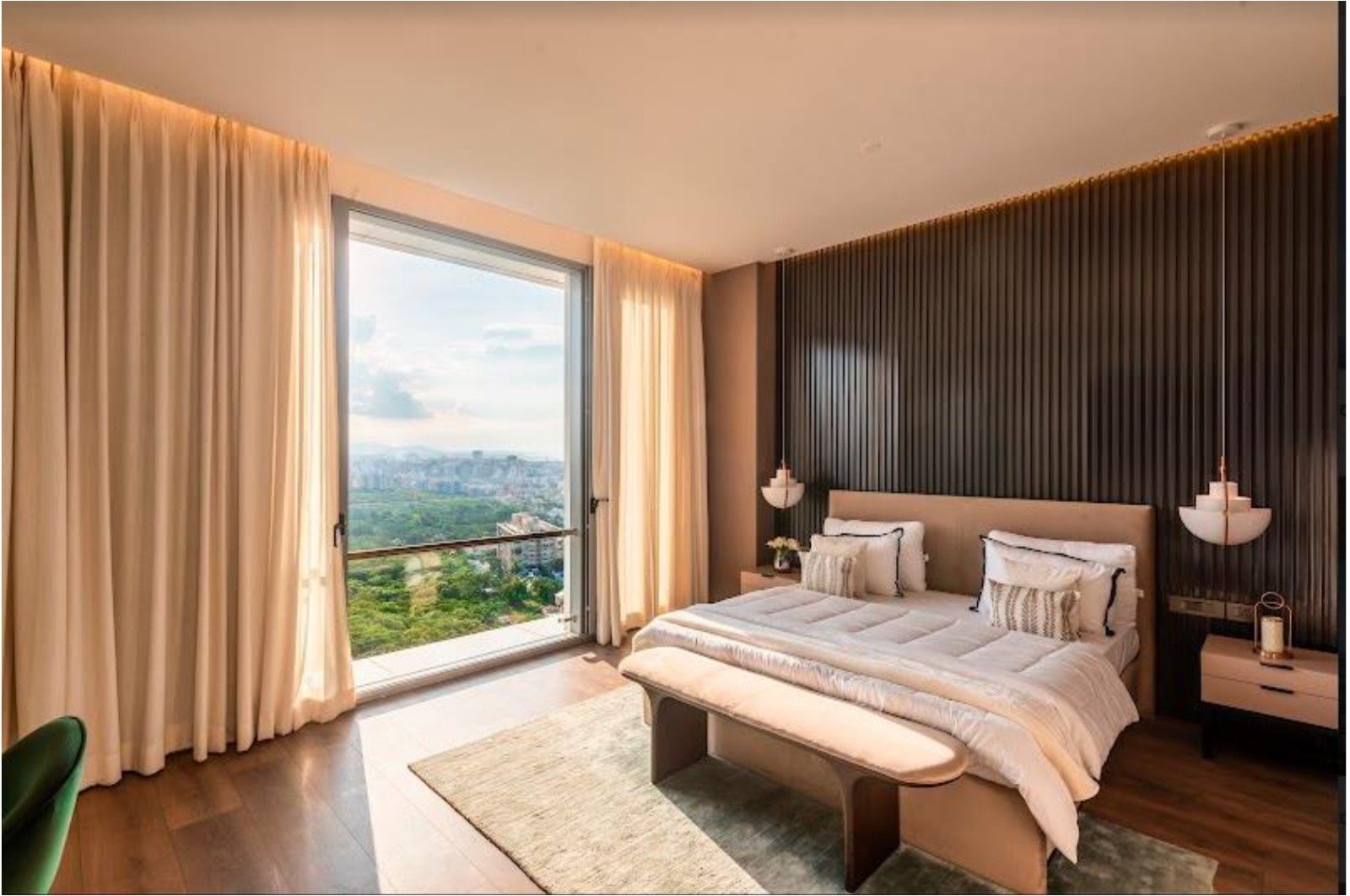 A bedroom at The Ark, NIBM